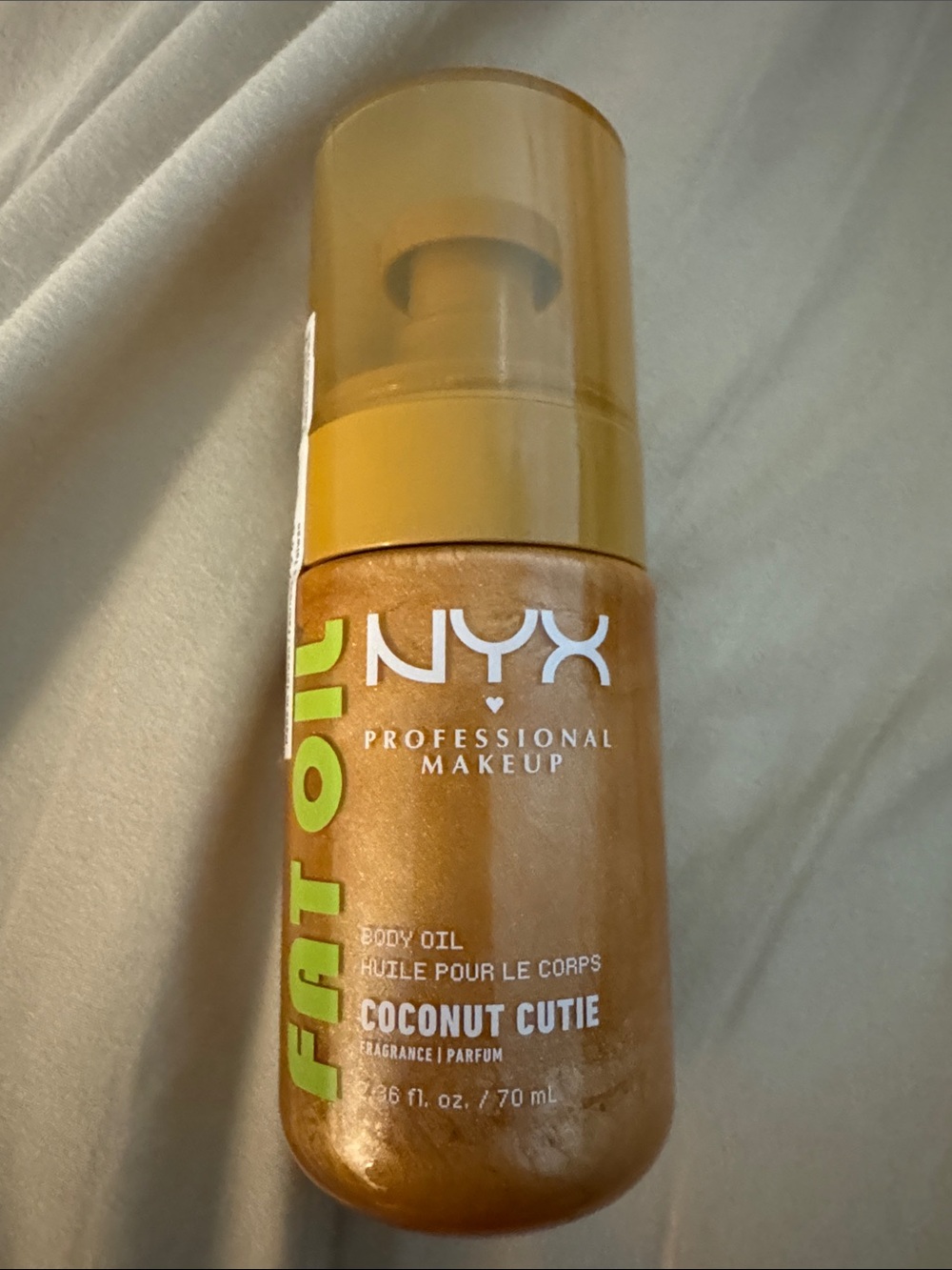 NYX Fit Oil Body Oil Coconut Cutie - Bronze Shimmer- BRAND NEW!